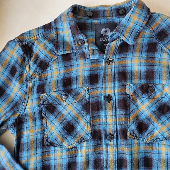 DJAB Blue checkered flannel shirt - Picture 4 of 7